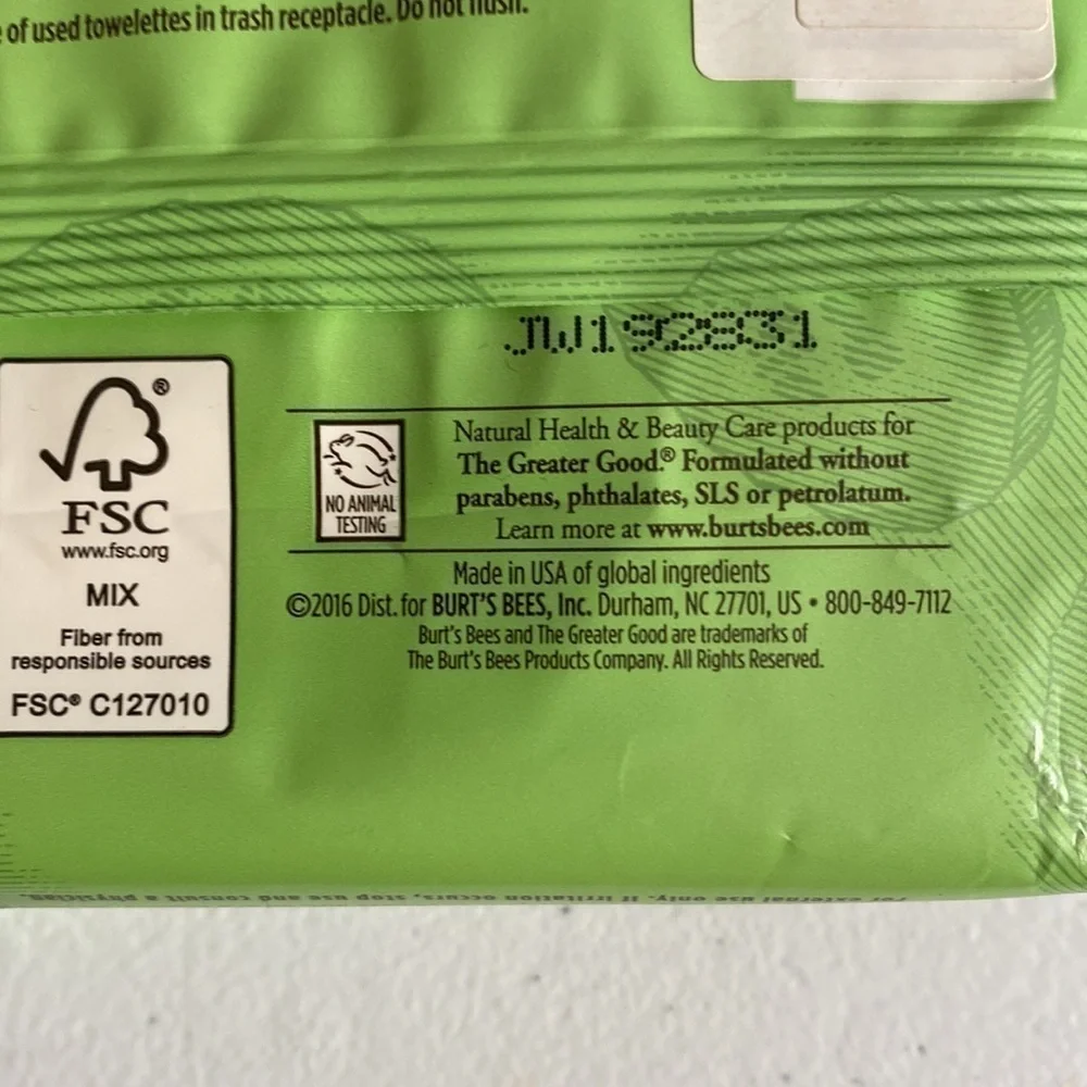 🆕 Burts Bees 🐝 Facial Cleansing Towelettes | Cucumber & Sage Extracts